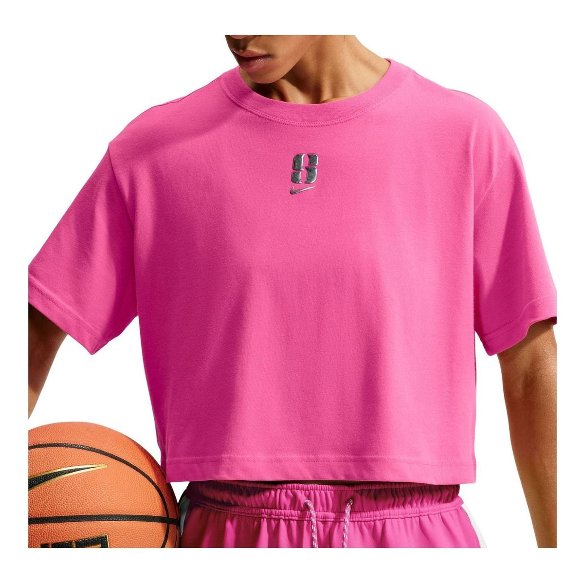 (WMNS) Nike Sabrina Dri-FIT T-Shirt 'Desert Pink' IZ1527-698 - Nike Professional Edition