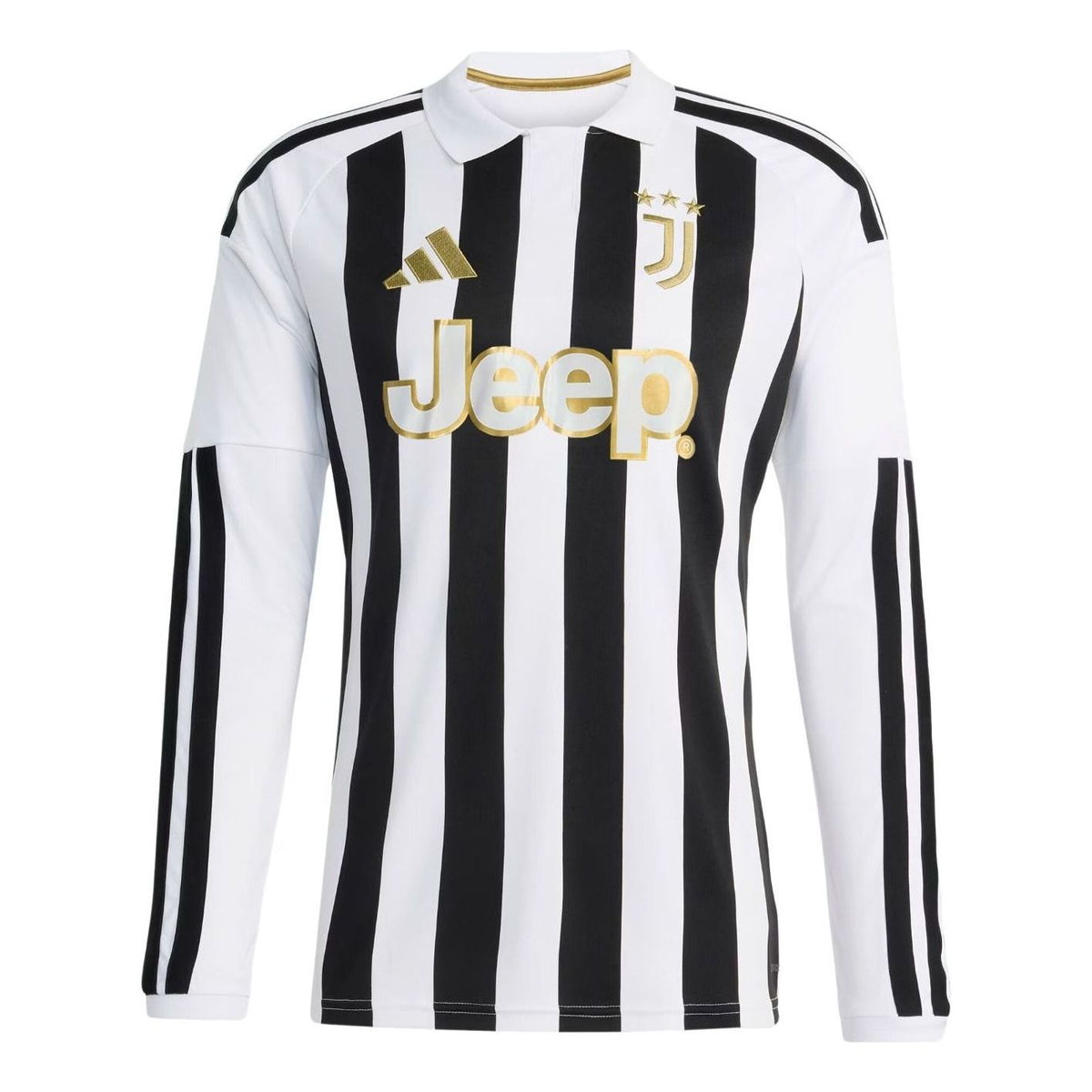 adidas Juventus 26/27 Home Jersey Asia Sizing Long Sleeve 'White Black' KC1316