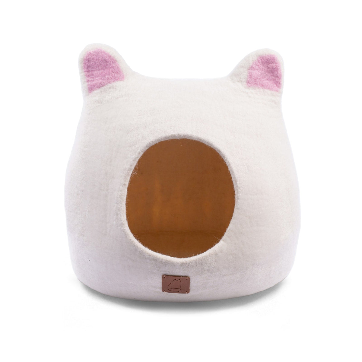 Accented Ears Wool Cat Cave