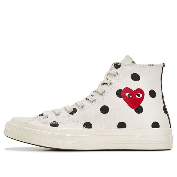 Converse x COMME des GARCONS PLAY Chuck 70 Hi 'White Polka Dot' 157251C
