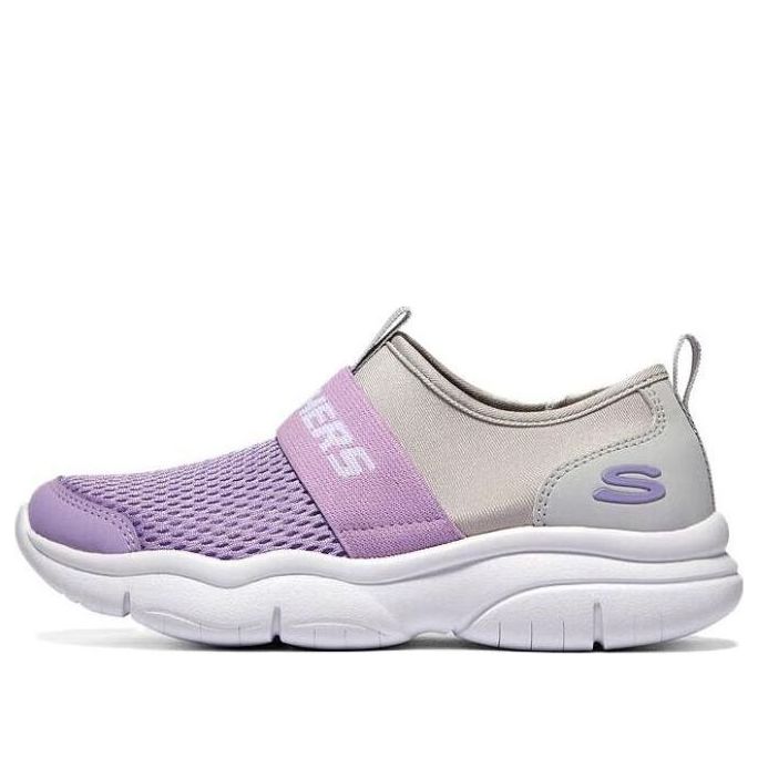 (GS) Skechers Flex Blast Shoes 'Purple Grey' 302579L-GYLV