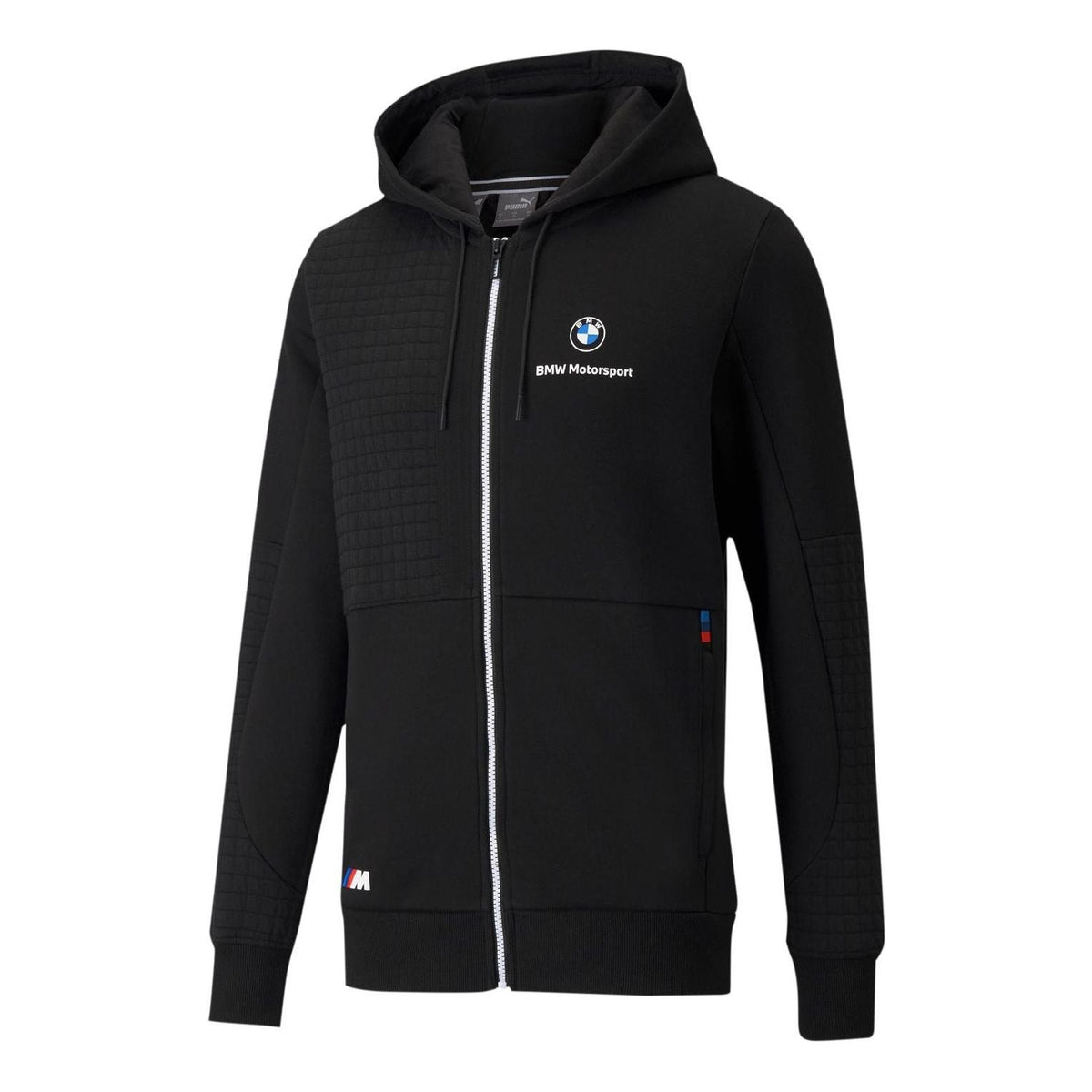 PUMA x BMW M Motorsport Regular Fit Full-Zip Regular Fit Hoodie 'Black White' 531187-01