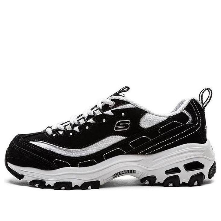 (WMNS) Skechers D Lites Low-Top Daddy Shoes Black 99999720-BKW