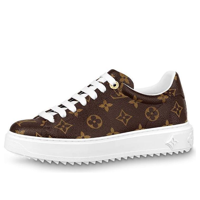 (WMNS) LOUIS VUITTON Time Out Sneakers 'Brown Monogram' 1A8FJP