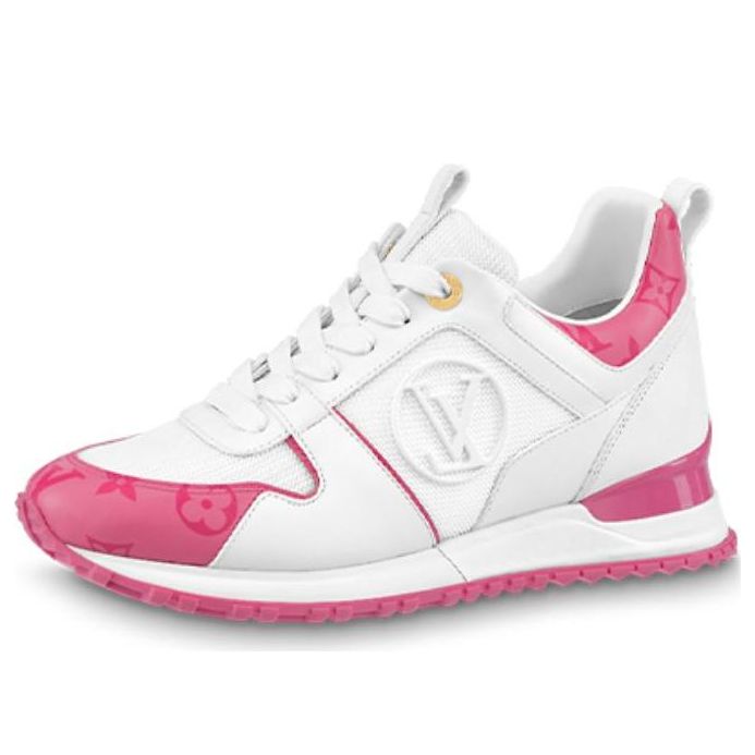(WMNS) LOUIS VUITTON Run Away Sneakers 'White Side Logo with Pink Monogram' 1AB1SD