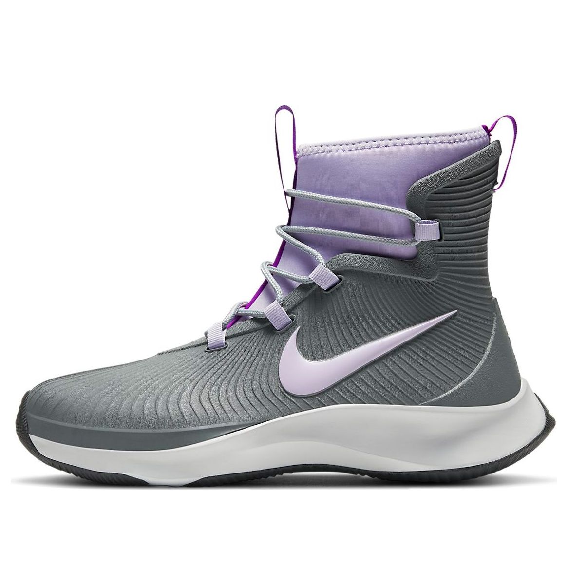 (GS) Nike Binzie Boot 'Smoke Grey Violet Frost' BQ5380-003