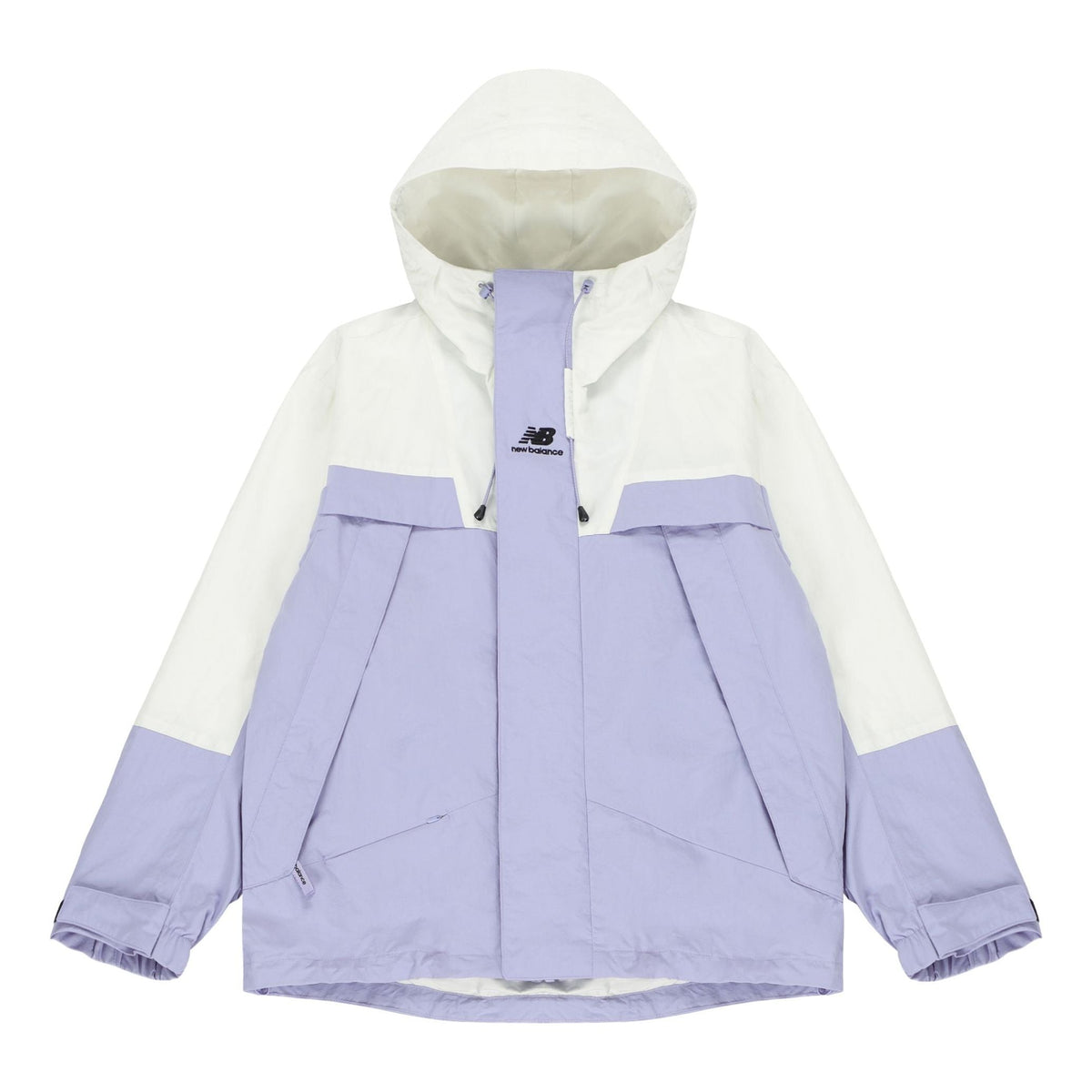 New Balance Logo Embroidered Colorblock Hooded Jacket Couple Style Purple 5AC14103-DV