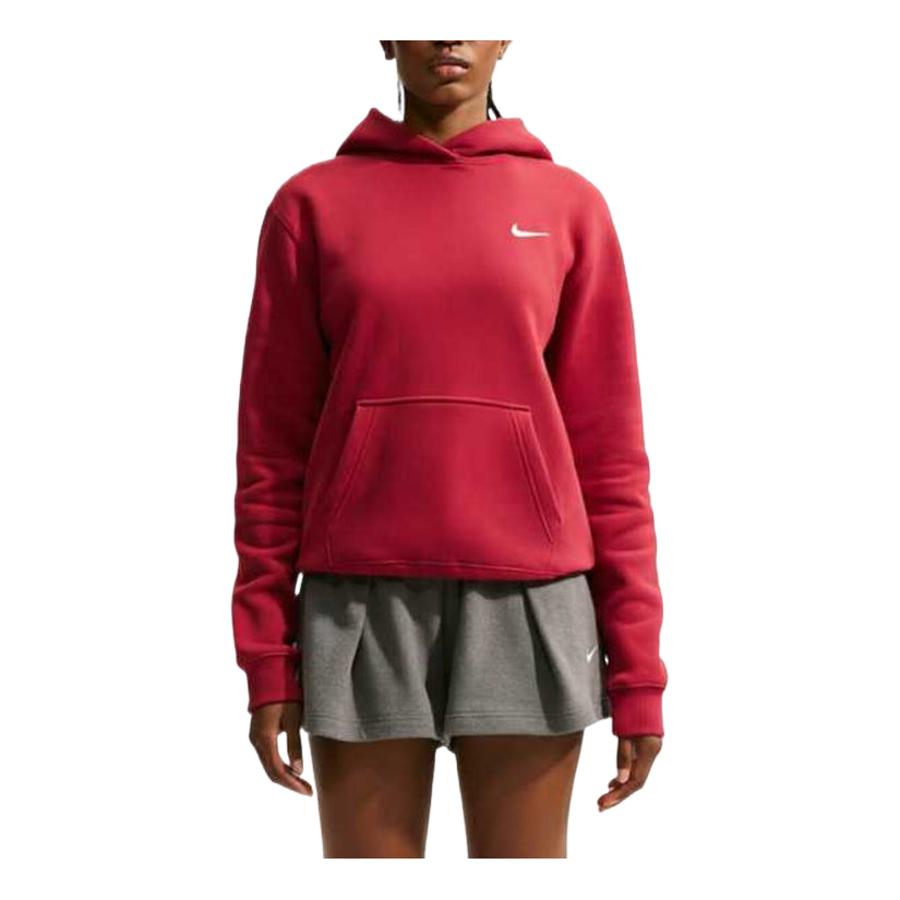 (WMNS) Nike Studio Fleece Medium Weight Hoodie 'Tough Red' IR8301-608