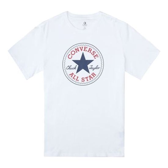 Converse Go-To Chuck Taylor All Star Patch Standard Fit T-Shirt Asia Sizing 'White' 10025459-A03
