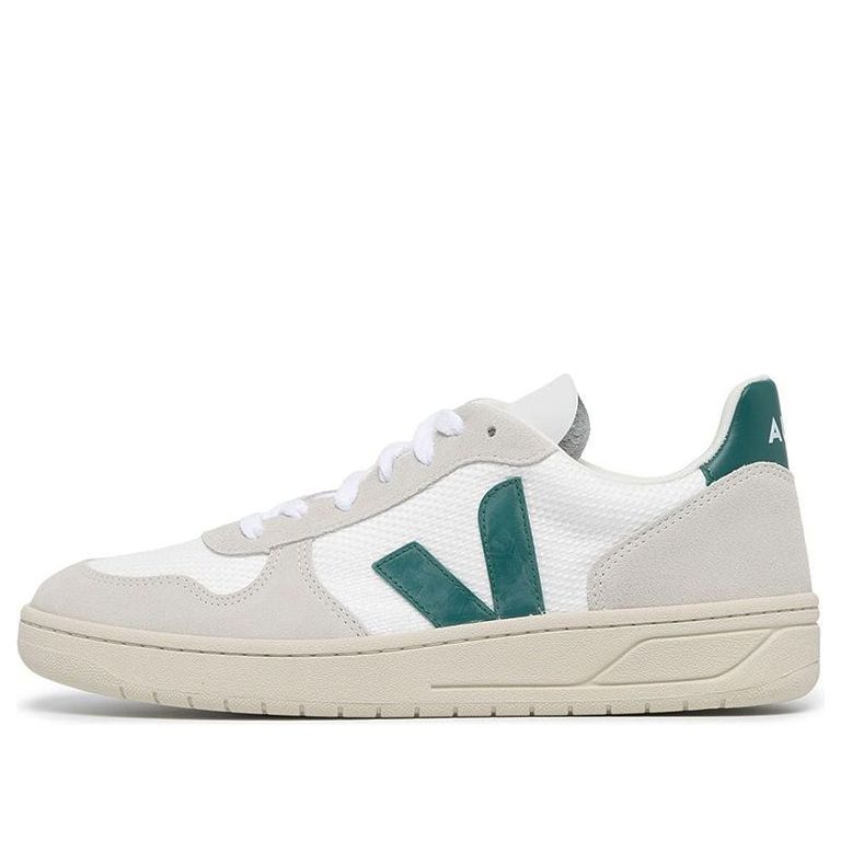 Veja V-10 B-Mesh Lace-Up Sneakers 'White Beige Green' VX0102796