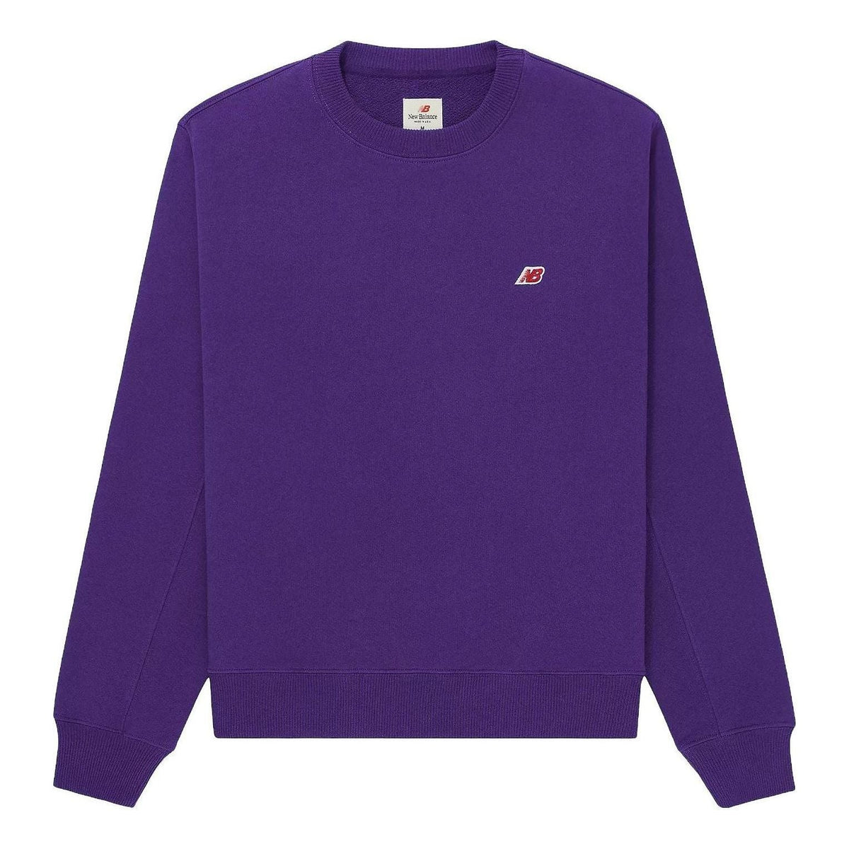 New Balance Made in USA Core Sweatshirt Asia Sizing 'Prism Purple' MT21541PRP