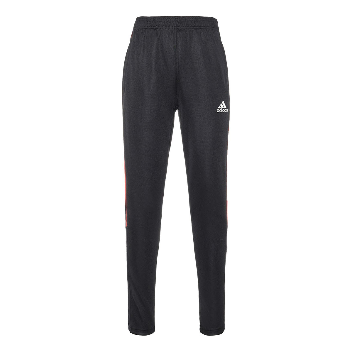 Men's adidas SS22 Solid Color Side Stripe Lacing Sports Pants/Trousers/Joggers Black HB4107