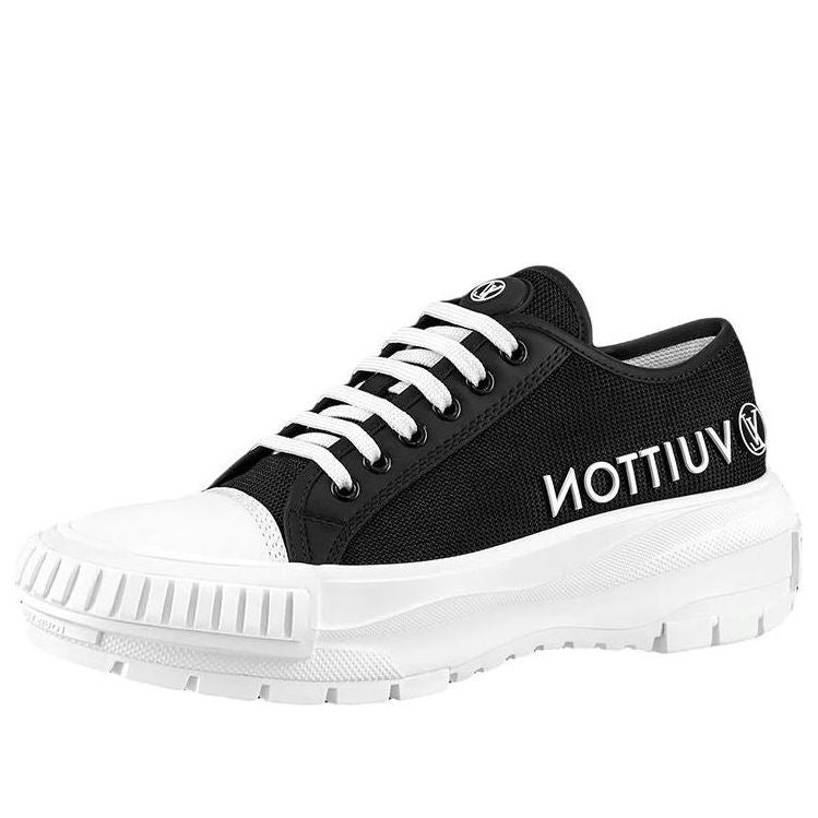 (WMNS) LOUIS VUITTON Squad Sneakers 'Black with Side Logo' 1A9RO7
