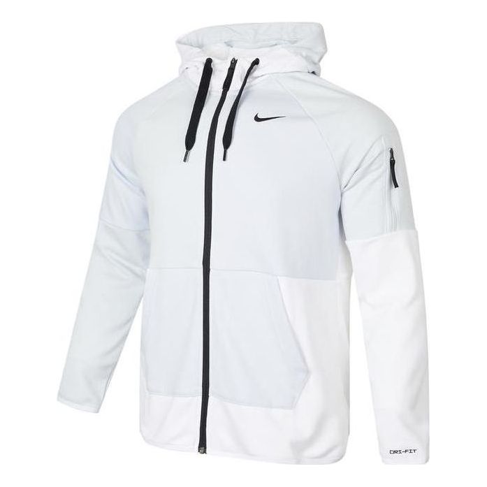 Nike long sleeves hooded zipped jacket 'White' DQ4788-085