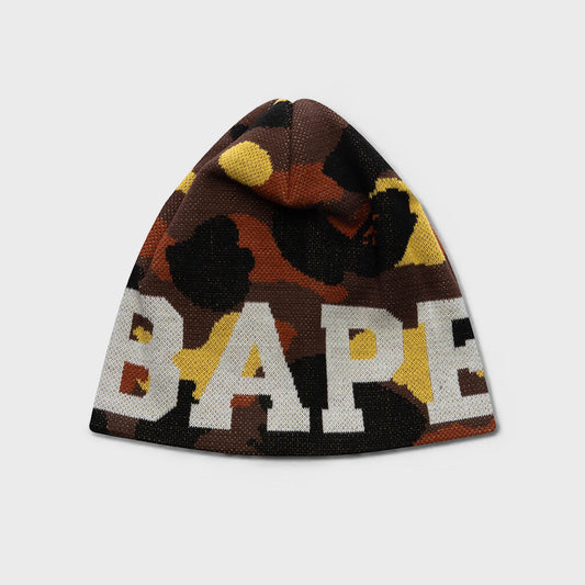 1st Camo Knit Beanie - Orange