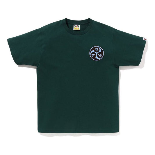A Bathing Ape Japan Culture Mitsudomoe T-Shirt 'Green' 1J30-110-065-GRN