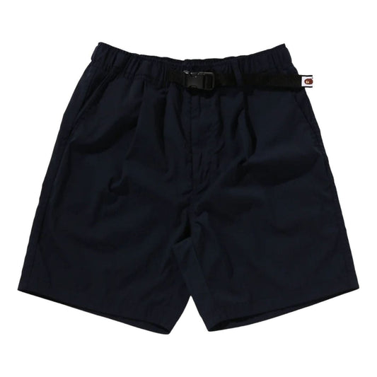 A Bathing Ape Belt 1 Pleat Elasticated Relaxed Fit Shorts 'Navy' 0ZXSPM318531QNYX