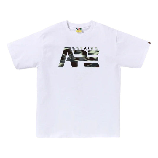 A Bathing Ape Screen Camo Tactical Logo T-Shirt 'White' 0ZXTEM041101QWHX