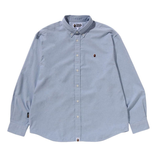 A Bathing Ape One Point Oxford LS Shirt 'Blue' 1K80-131-306-BLUE