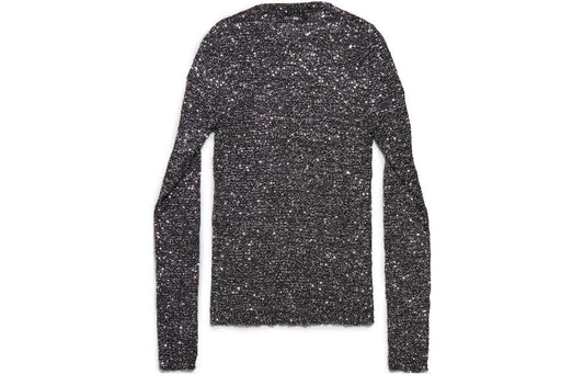(WMNS) Balenciaga Fitted Sweater 'Grey' 771328T71961073