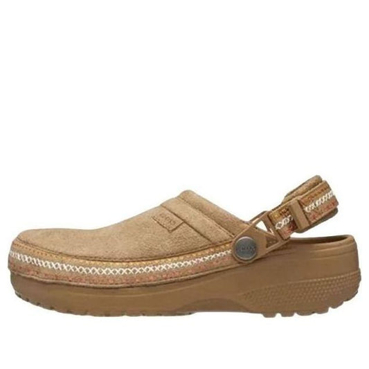 Crocs Crafted Vegan Suede Stitch Clog 'Sepia' 214048-2EY