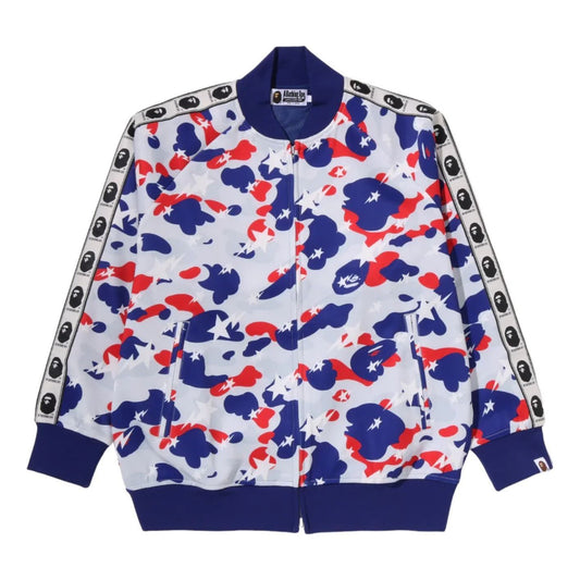 A Bathing Ape STA Strike Camo Relaxed Fit Track Jacket 'Gray' 0ZXSWM003151R-GRY
