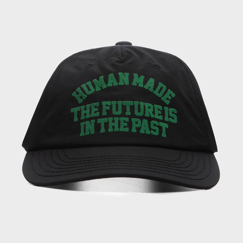 5 Panel Nylon Cap - Black
