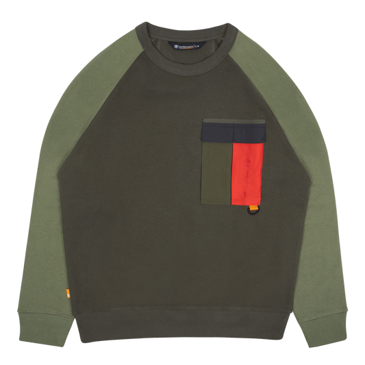 Raeburn X Ek+ Pocket Crew Neck Grape Leaf
