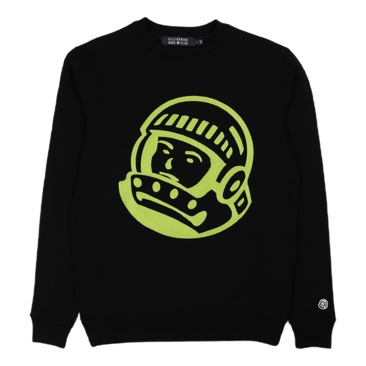 Chainstitch Astro Logo Crewnec Black Black