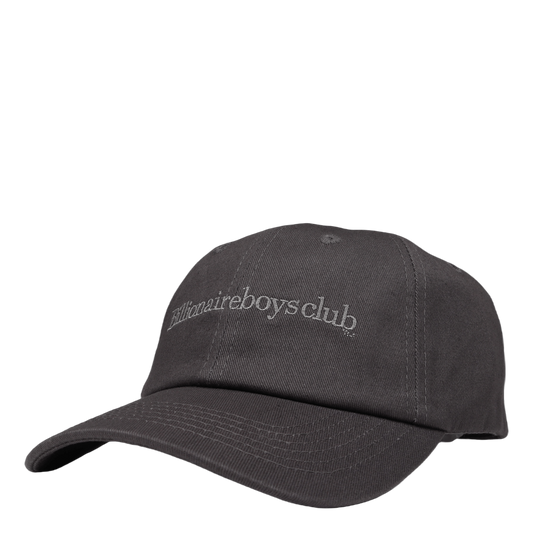 Serif Logo Curved Visor Cap Black