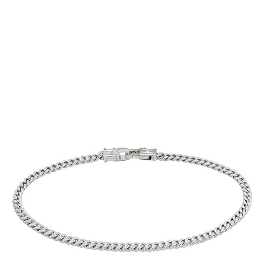 Curb Bracelet M Silver