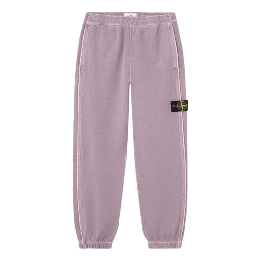 STONE ISLAND 6200012 Malfile Fleece Old Effect Sweatpants 'Purple Gray' L1S156200012S0060V018F
