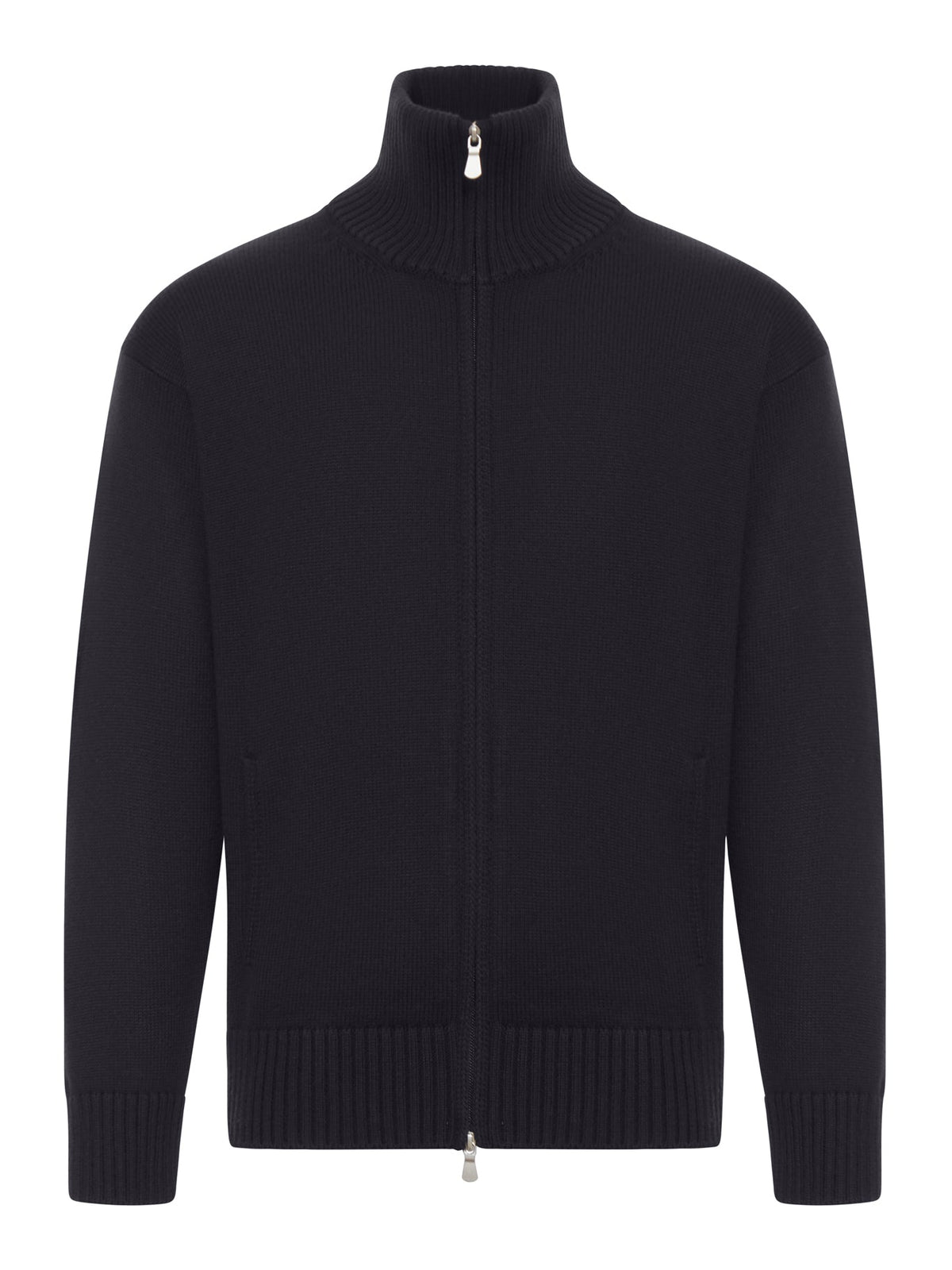 MAGLIA FULL ZIP 3 FILI RELAXED FIT
