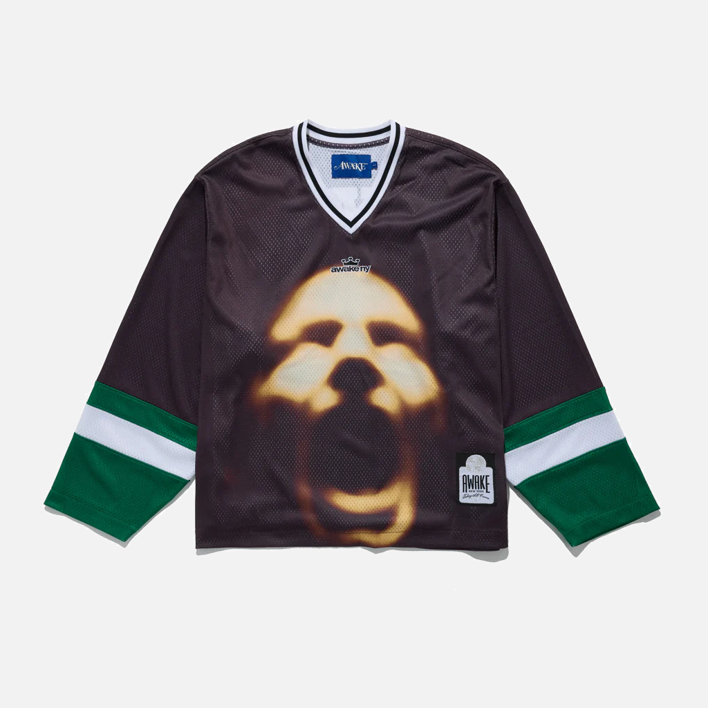 CROWN LOGO HOCKEY JERSEY - BROWN