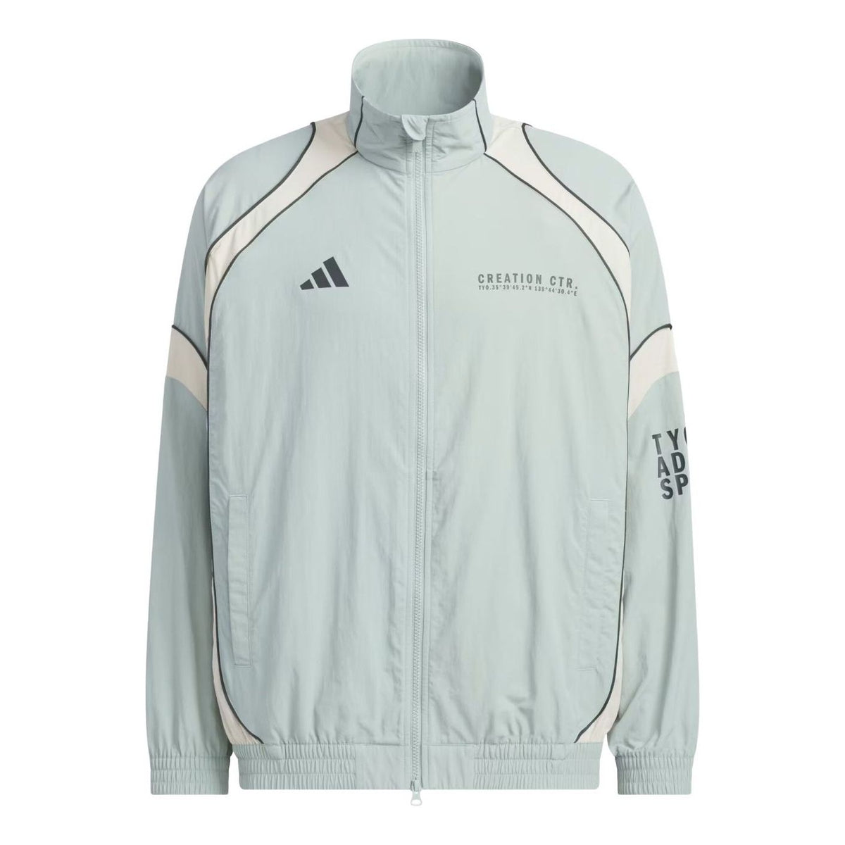 adidas BL Wov Jacket Asia Sizing 'Wonder Sage Beige' KF1336