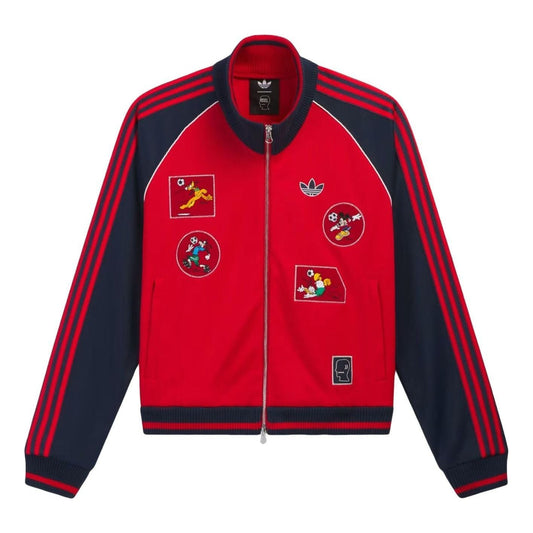 adidas x Brain Dead x Disney Track Jacket Asia Sizing 'Better Scarlet' KR5176