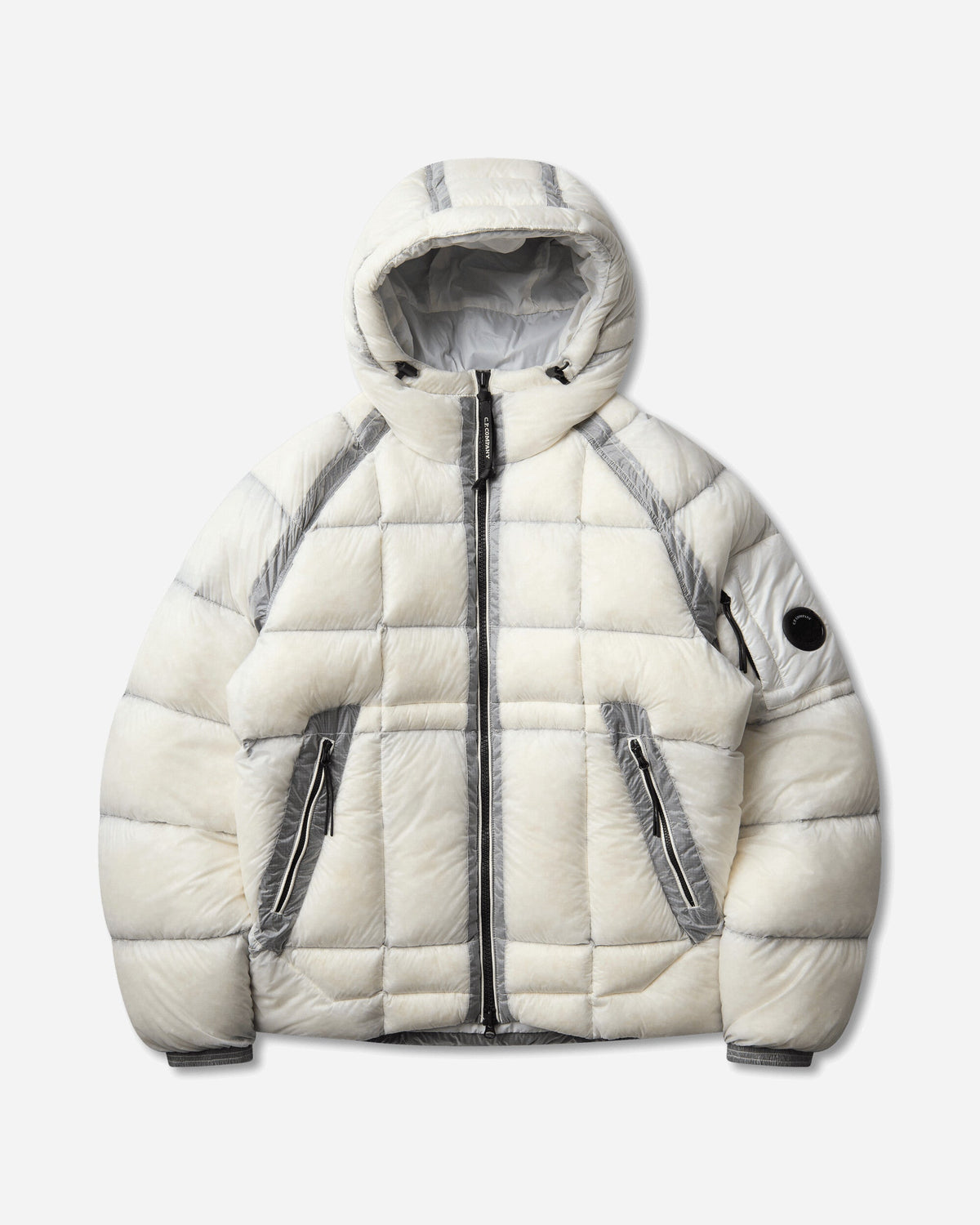 Men's D.D. Shell Hooded Medium Down Jacket White