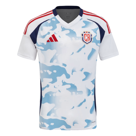 adidas Costa Rica 24 Away Soccer Jersey Asia Sizing Asia Sizing 'White Blue' JK0018