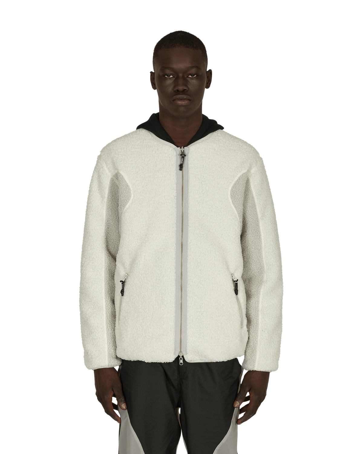Slam Jam Sherpa Reversible Jacket Grey