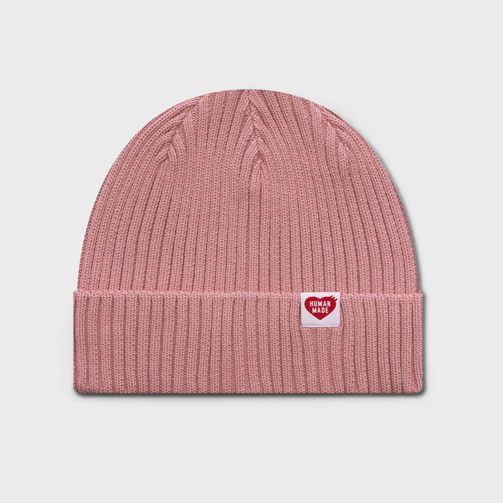 Cotton Rib Beanie - Pink