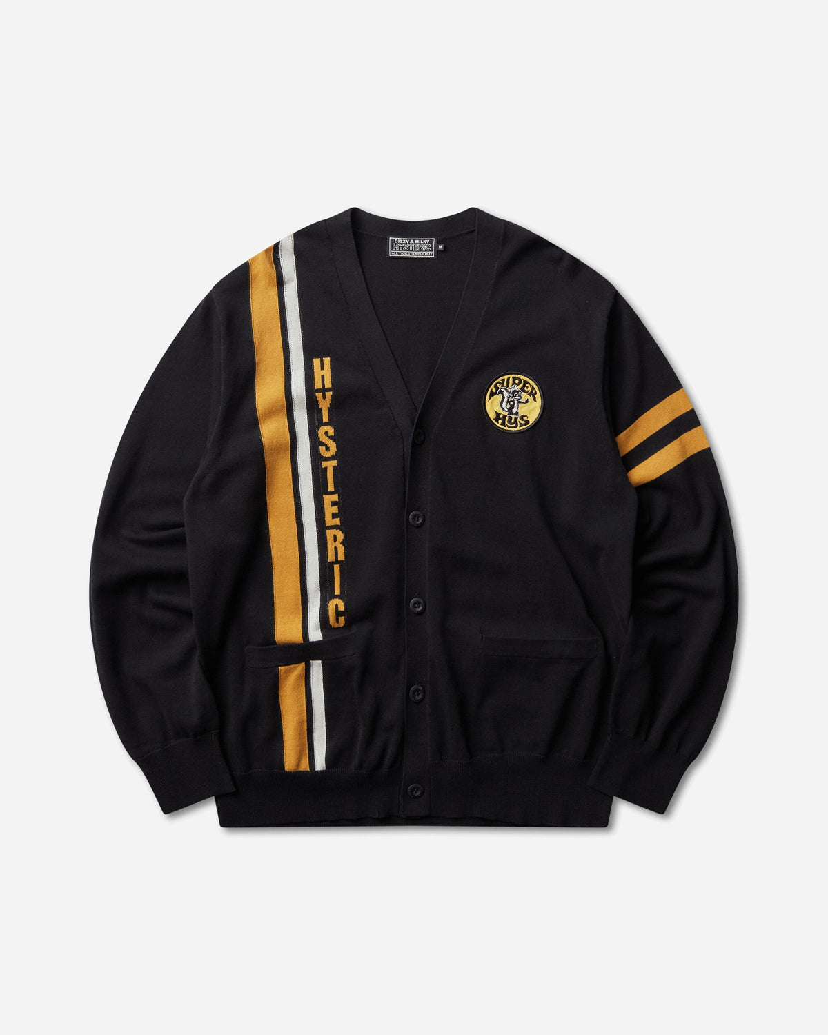 Men's Super HYS Patch Cardigan Black