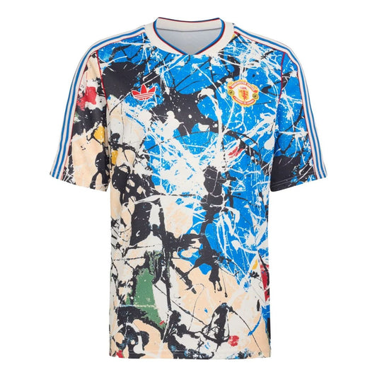 adidas Manchester United x Stone Roses Jersey Asia Sizing Asia Sizing 'Black Multi Color' JZ7098