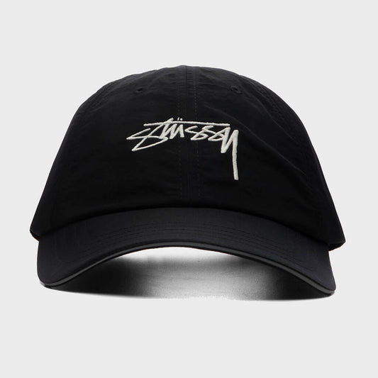 Smooth Stock Nylon Sport Cap - Black
