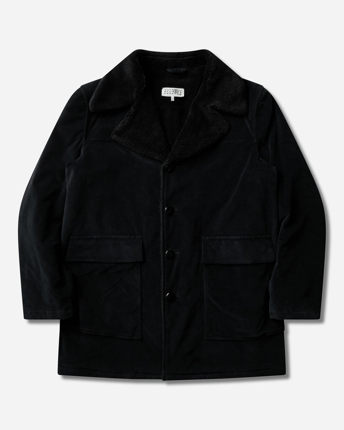 Men's Cotton Caban Jacket Black