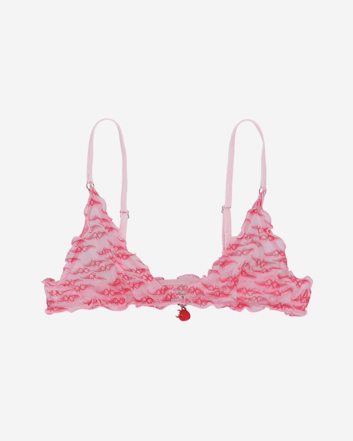 Tribal Heart Cute Bra Pink / Red