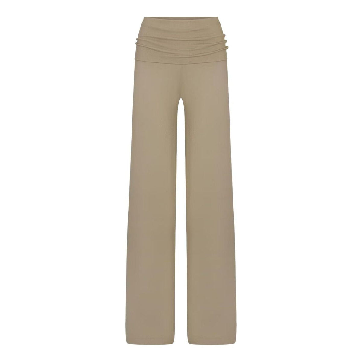 (WMNS) Nike x SKIMS Stretch Knit Foldover Wide Leg Pant 'Dune' PTLEG10176W-DNE