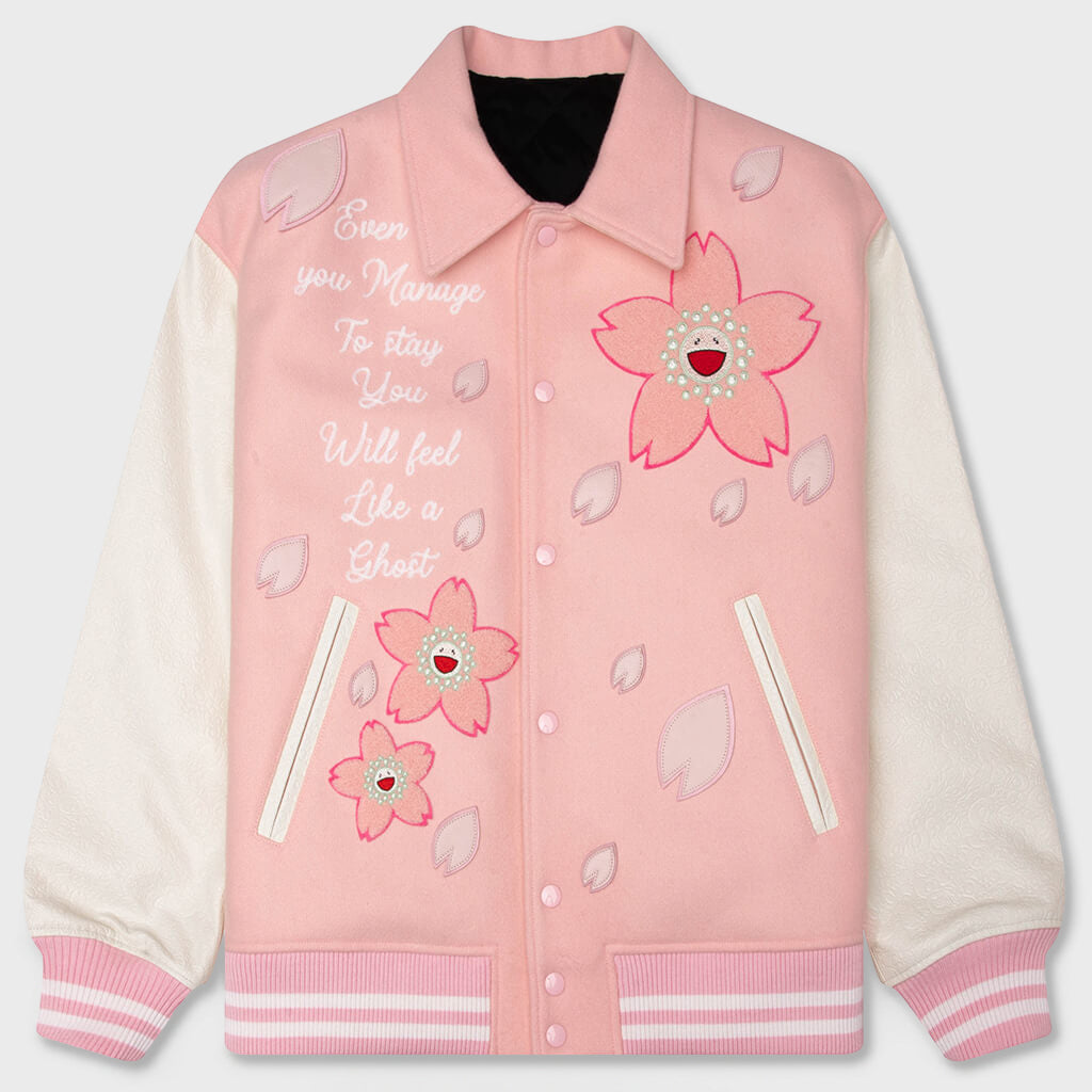 Sakura Varsity Jacket - Pink