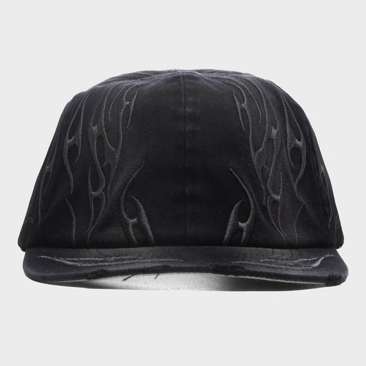 Tribal Flame Hat - Black