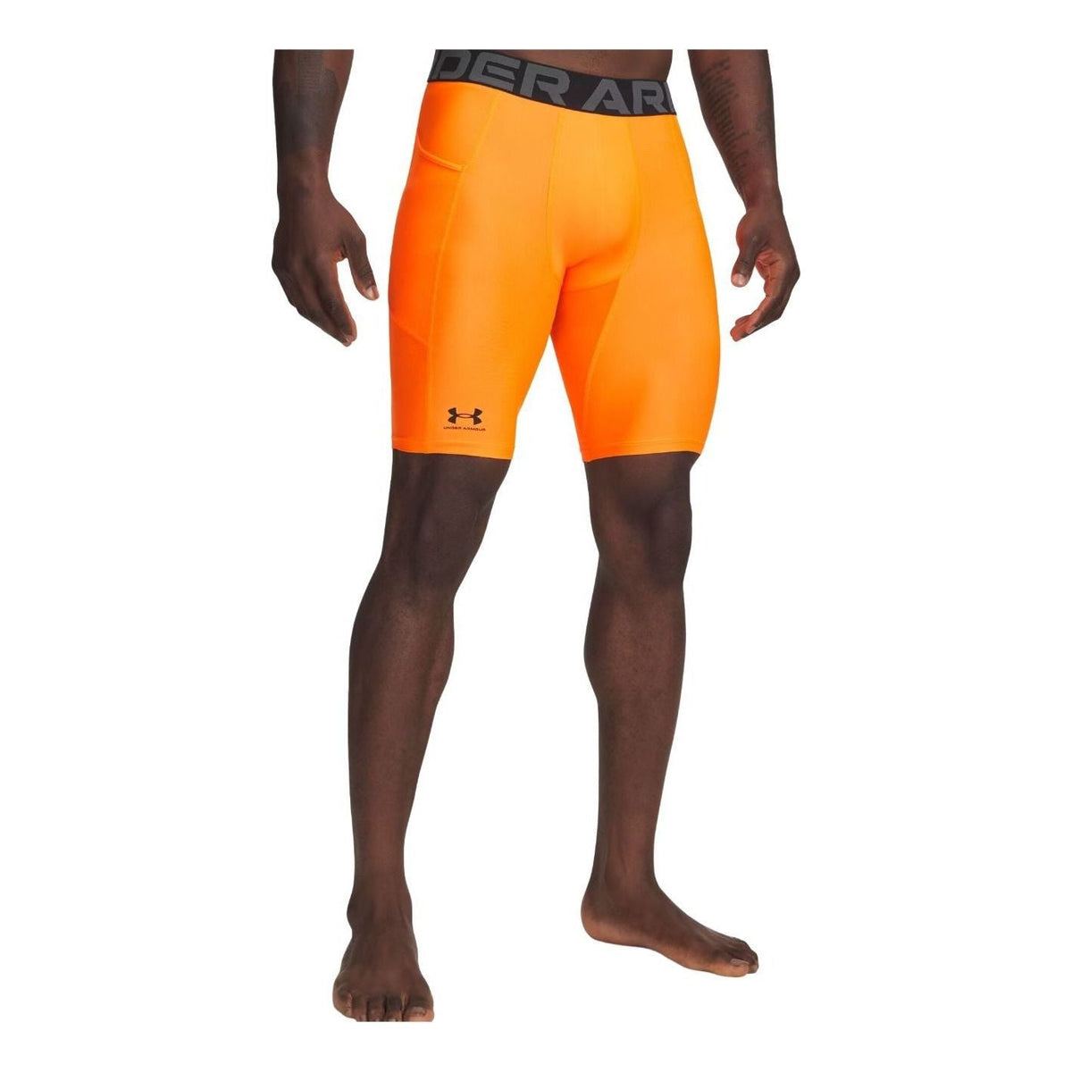 Under Armour HeatGear Pocket 9" Long Shorts Asia Sizing 'Blaze Orange Black' 1361602-825