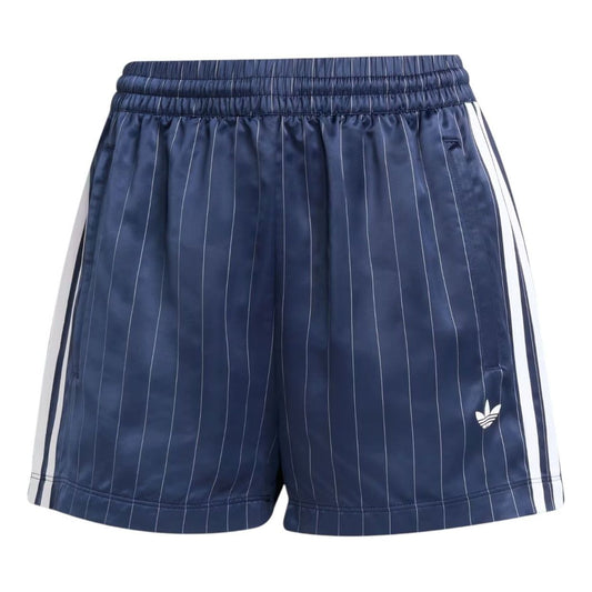 (WMNS) adidas Pinstripe Satin Shorts Asia Sizing 'Night Indigo' KD2285